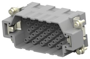 TE CONNECTIVITY T2050802101-007 Heavy Duty Connector, HEEE, Insert, 40+PE Contacts, Plug, Crimp Pin - Contacts Not Supplied