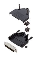 AMPHENOL COMMUNICATIONS SOLUTIONS L17DTPK-P-25+L717SDB25P D Sub Connector, With Backshell, DB25, Standard, Plug, DTPK-P, 25 Contacts, DB, Solder Cup