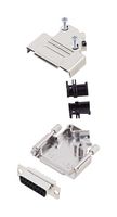 AMPHENOL COMMUNICATIONS SOLUTIONS L17D45ZK15+L77SDA15S D Sub Connector, W/ Backshell, Standard, Receptacle, D45ZK, 15 Contacts, DA, Solder