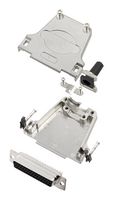 AMPHENOL COMMUNICATIONS SOLUTIONS L17DTZF25-RG+L77HDB44S D Sub Connector, With Backshell, HD44, High Density, Receptacle, DTZF-RG, 44 Contacts, DB