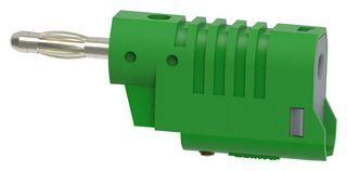 TENMA 72-13720 Banana Test Connector, Plug, Cable Mount, 36 A, 70 VDC, Green