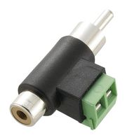 CLEVER LITTLE BOX CLB-JL-8106 Phono Plug to Socket Adaptor, 2x Screw Terminal Connectors