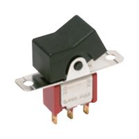 C&K COMPONENTS 7101J16ZBE22 Rocker Switch, Miniature, On-None-On, SPDT, Non Illuminated, Panel Mount, Black, 7000 Series