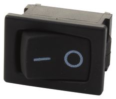 C&K COMPONENTS D502J12S215PQA Rocker Switch, Miniature, On-None-Off, SPST, Non Illuminated, Panel Mount, Black, D Series