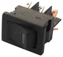 C&K COMPONENTS DM54J72S205Q3 Rocker Switch, Miniature, On-Off, SPST, Illuminated, Panel Mount, Black, DM Series