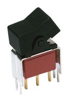 C&K COMPONENTS E101J1V3BE2 Rocker Switch, Miniature, On-None-On, SPDT, Non Illuminated, Through Hole, Black, E Series