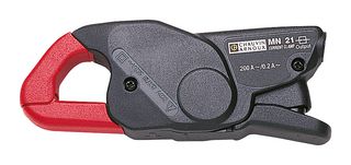 CHAUVIN ARNOUX P01120418 Current Probe, MN21, 4mm Right Angle Banana Plug, Shrouded, Current Clamp, 200 A, 100 mA