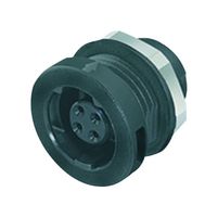 BINDER 09-4716-00-05 Circular Connector, Micro Subminiature Circular Connector, 420 Series, Panel Mount Receptacle