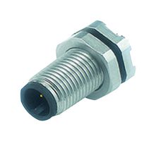 BINDER 09-3105-81-03 Sensor Connector, 707 Series, M5, Male, 3 Positions, PCB Pin, Straight Panel Mount