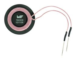WURTH ELEKTRONIK 760308101106 Charging Coil, WE-WPCC Series, 2.5 µH, ± 10%, 0.09 ohm, 1 Coil, 1 Layer