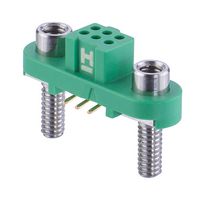 HARWIN G125-FS10605F3P PCB Receptacle, Black / Green, Wire-to-Board, 1.25 mm, 2 Rows, 6 Contacts, Surface Mount