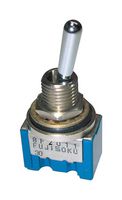 NIDEC COMPONENTS 8F2011-Z Toggle Switch, On-On, DPDT, Non Illuminated, 8F Series, Panel Mount, 6 A