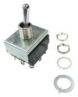 NIDEC COMPONENTS ET310A12-Z Toggle Switch, On-Off, 3PST, Non Illuminated, ET Series, Panel Mount, 10 A