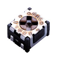 NIDEC COMPONENTS ST-2TA102 Trimmer, Single Turn, RuO2 Cermet, Top Adjust, 1 kohm, Surface Mount, 1 Turns