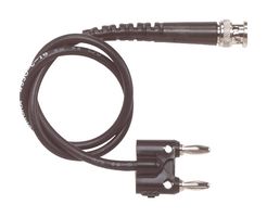 POMONA 4530-C-24 BNC Breakout, BNC Plug, Dual Banana Plug, 24 ", 610 mm, Black