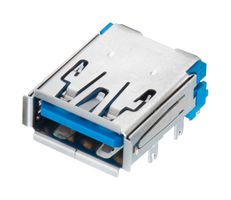 WURTH ELEKTRONIK 632121300001 USB Connector, USB Type A, USB 3.1, Receptacle, 9 Ways, Through Hole Mount, Horizontal