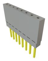 SAMTEC ESQ-108-13-G-S PCB Receptacle, Elevated Strip, Board-to-Board, 2.54 mm, 1 Rows, 8 Contacts, Through Hole Mount