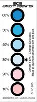 SCS 6HIC200 Humidity Indicator Card, 6 Spot, 10%, 20%, 30%, 40%, 50%, 60%, 4.75 ", 1.563 "