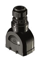 HARTING 19431100425 Heavy Duty Connector, IP66, With Gland, Hood, Top Entry, Nylon (Polyamide), Fibreglass Reinforced