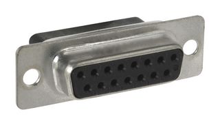 TE CONNECTIVITY - AMP 1757820-7... D Sub Connector Housing, 15 Ways, D Sub, DA, AMPLIMITE 109, Receptacle, Steel Body