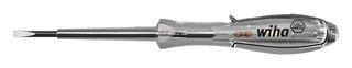 WIHA 34745 Voltage Tester, 250 V, 3 mm Tip, 60 mm Blade, 140 mm Overall, SoftFinish Series