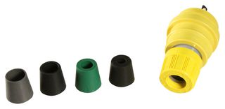 MOLEX / WOODHEAD 1301460031 Power Entry Connector, NEMA 5-15P, 15 A, Yellow, Silicone Rubber Body, 125 V