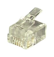 TUK PXSPDY11#10 Modular Connector, RJ11 Plug, 1 x 1 (Port), 6P4C, Cable Mount