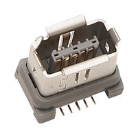 HIROSE / HRS IX80G-B-10P Modular Connector, Modular Jack, 1 x 1 (Port), 10P10C, Cat5e, Cat6a, Surface Mount