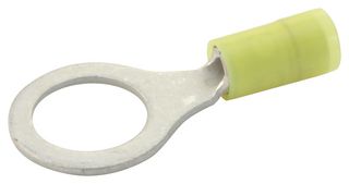 MOLEX 19058-0026 Ring Tongue Terminal, M11, 7/16", 14 AWG, 2.5 mm², Avikrimp 19058 Series, Yellow