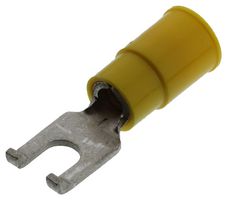 MOLEX 19121-0053 Fork / Spade Tongue Terminal, InsulKrimp 19121 Series, 12AWG to 10AWG, 6 mm², M4, #8