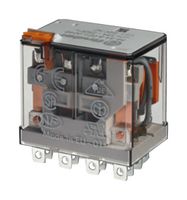 FINDER 563490120040 Power Relay, 4PDT, 12 VDC, 12 A, 56 Series, Socket