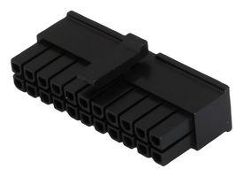 MOLEX 43025-2208 Connector Housing, Black, Micro-Fit 3.0 43025 Series, Receptacle, 22 Ways, 3 mm
