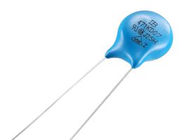 YAGEO 621KD07-TR TVS Varistor, 385 V, 505 V, 07D Series, 1.025 kV, Disc 7mm, Metal Oxide Varistor (MOV)