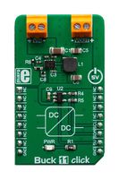 MIKROELEKTRONIKA MIKROE-3438 Add-On Board, Buck 11 Click Board, DC/DC Converter, 3.3V Out, mikroBUS Connector