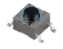 TE CONNECTIVITY - ALCOSWITCH FSM2JSMAATR Tactile Switch, FSMJSM Series, Top Actuated, Surface Mount, Round Button, 260 gf, 50mA at 24VDC