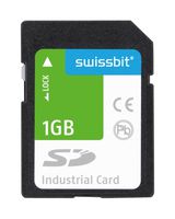 SWISSBIT SFSD1024L1BM1TO-I-DF-2A1-STD Flash Memory Card, SLC, SD Card, 1 GB, Class 10, UHS-I U1