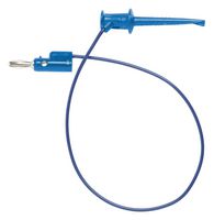 POMONA 3782-60-6 Grabber to Banana Plug Test Lead, Minigrabber, Hook Clip, 4mm Stackable Banana Plug, 59 ", 1.5 m