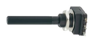 AMPHENOL PIHER SENSORS AND CONTROLS PC16DH-07CP04-103B2020-TA Rotary Potentiometer, 10 kohm, 1 Turns, Logarithmic, 100 mW, ± 20%, PC-16 Series