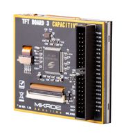 MIKROELEKTRONIKA MIKROE-3507 Add-On Board, TFT Display Module, Capacitive Touchscreen, 3.5", MikroE Display Connector