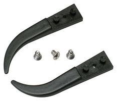 IDEAL-TEK A242BCF Tweezer Tip, Curve, Round, Polyamide, Carbon Fibre Reinforced, 40 mm Overall Length