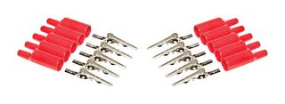 MUELLER ELECTRIC BU-P2240-2. ALLIGATOR CLIP, 8MM, RED, 10A, PK10