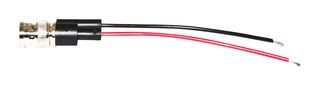 MUELLER ELECTRIC BU-P4970. BNC Breakout, BNC Plug, Free End, 7 ", 178 mm, Black, Red, 5 A