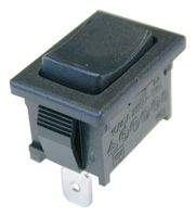 TE CONNECTIVITY - ALCOSWITCH PRASD3-16F-BB000 Rocker Switch, On-Off-On, SPDT, Non Illuminated, Panel Mount, Black, PRA Series
