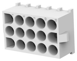TE CONNECTIVITY - AMP 350830-1 Pin Header, Wire-to-Board, 6.35 mm, 3 Rows, 15 Contacts, Through Hole Straight