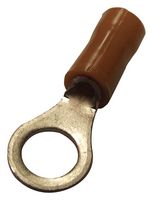TE CONNECTIVITY 1577621-1 Ring Tongue Terminal, M5, #10, 22 AWG, 0.326 mm², Brown