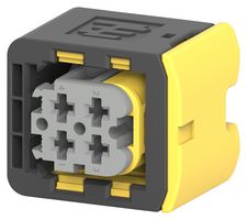 TE CONNECTIVITY 2-1418390-1 Automotive Connector Housing, Heavy Duty Sealed Connector Series, Receptacle, 4 Ways