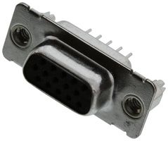 MOLEX / FCT 173113-0234 D Sub Connector, High Density, Receptacle, 173113 Series, 15 Contacts, DE, Solder