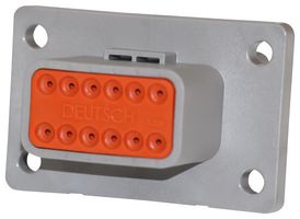 TE CONNECTIVITY - DEUTSCH DT04-12PA-L012 Automotive Connector Housing, DT Series, Receptacle, 12 Ways, AMP DT Series Size 16 Pin Contacts