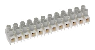 MOLEX 39100-1902 Panel Mount Barrier Terminal Block, 2 Row, 2 Ways, 22 AWG, 12 AWG, 8 mm, 20 A