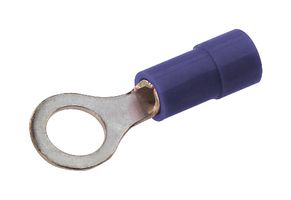 MOLEX 19054-0110 Ring Tongue Terminal, M4, #8, 14 AWG, 2.5 mm², InsulKrimp 19054 Series, Blue